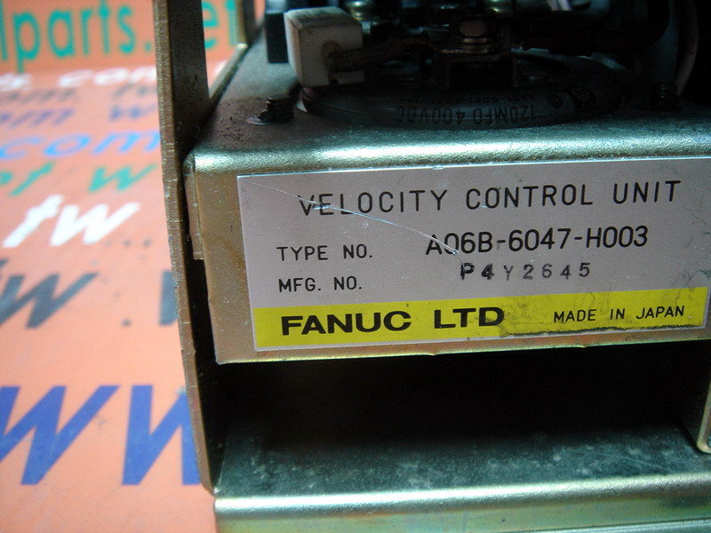 FANUC A06B-6047-H003 SERVO VELOCITY CONTROL UNIT 10/20M FANUC A06B-6047-H003 SERVO VELOCITY CONTROL UNIT 10/20M